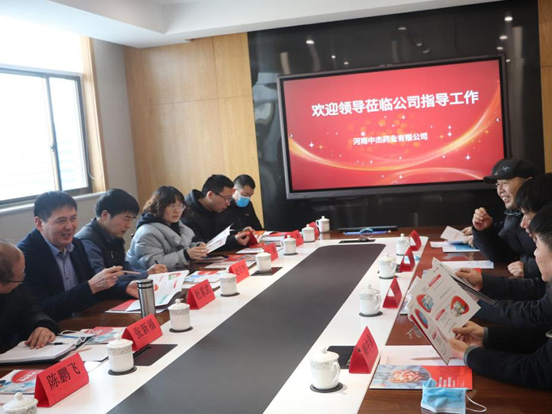 新鄉市工信局領(lǐng)導杜家武一行蒞臨河南中杰藥業(yè)有限公司調研指導工作